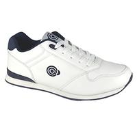 Dek Mens Anchor Trainer Style Lace Up Lawn Bowling Shoes White/Navy 12 UK