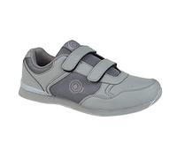 Dek Mens Drive Trainer Style Touch Fastening Bowling Shoes Grey 10 UK