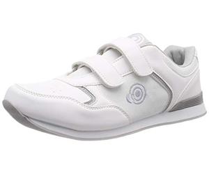 Dek Mens Drive Trainer Style Touch Fastening Bowling Shoes Grey
