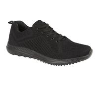 Dek Men's Freeway Memory Foam Trainer in Black | Size: 6 Dek Black 6