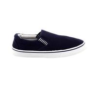 Dek Men's Gusset Casual Canvas Yachting Shoes in Navy | Size: 13 Dek Navy 13