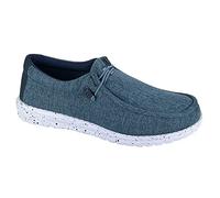 Dek Men's M369 Superlight Canvas Elasticated Lace-Up Casual Shoes (Blue, Numeric_9)