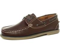 Dek Men's M607B Leather Moccasin Boat Shoes