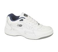 Dek Men's Orleans Fuller Fitting Trainers in White | Size: 12 Dek White 12