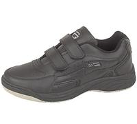 Dek Mens Orleans Wide Trainers Touch, Black, 12 UK