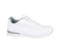 Dek Mens Penalty Lace Up Lightweight Lawn Bowling Shoes/Trainers White/Grey 12 UK