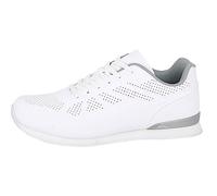 Dek Mens Penalty Lace Up Lightweight Lawn Bowling Shoes/Trainers White/Grey 7 UK