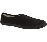 Dek - Mens Plimsols and Racquet Dek Textile - Black Canvas, Mens UK 9 / EU 43