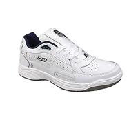 Dek ORLEANS Fuller Wide Fittifng Lace Up Ultra Padded Trainers - White Coated Action Leather/PU, Mens UK 8 / EU 42