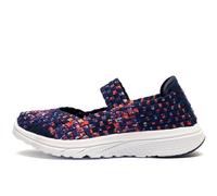 Dek Poppy Memory Foam Womens | Slip On Shoes | Purple/Navy/Floral | UK Size 5