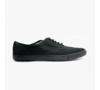 DEK R6300SR Unisex Canvas Lace Up Plimsolls Black - UK 12 (Small Kids)