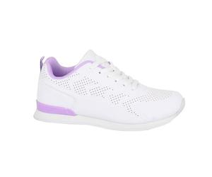 Dek T755 Fluke, Womens Lace-up Bowling Shoes Textile Lining and Sock and White EVA Sole