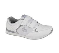 Dek Unisex Drive Touch Fastening Trainer-Style Bowling Shoe White 5 UK