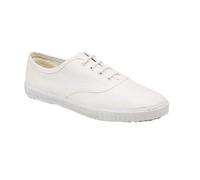 DEK White Canvas Junior Lace Plimsoll - UK 12 (Small Kids)