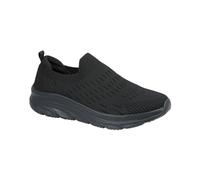 Dek Women's Fly Knit Mesh Slip-On Superlight Trainer L 433 (Black, UK Footwear Size System, Adult, Women, Numeric, Medium, 8)
