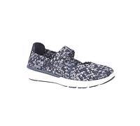 DEK Womens/Ladies Elasticated Interlaced Bar Shoes (6 UK) (Navy/Grey)