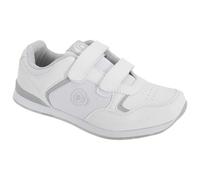Dek Women's Lady Skipper Touch Fastening Trainer-Style Bowling Shoes in Off-White | Size: 5 Dek Off-White 5