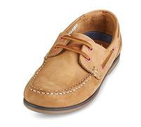 DEK Womens Tan Leather Moccasin Boat Shoe Size 4