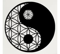 DEKADRON Metal Wall Art, Tree of Life Wall Art, Metal Yin Yang Decor, Metal Family Tree, Interior Decoration, Metal Wall Decor, Wall Hangings (45x45 cm)