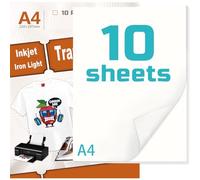 Dekaim 20 Sheets T Shirt Transfer Paper A4 Heat Transfer Paper for Dark Fabric Transfer Paper for Black T-Shirts Printable Vinyl, Iron On Transfers for Inkjet & Laser Printer