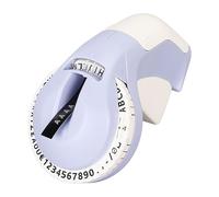 Dekaim Embossing Label Maker Embossing Label Maker with 2 Rolls Tape, 600dpi DIY Manual 3D Portable Embossed Label Maker Writer, 47 Characters, Purple
