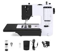 Dekaim Sewing Machine With Extension Table - 38 Stitch Lightweight Portable Electric Kit for Adults UK 2 Speeds - Mini With Accessories for Beginners