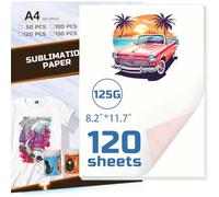 Dekaim Sublimation Paper A4, 210x297mm, 125gsm Sublimation Paper Compatible with EPSON, SAWGRASS, RICOH, Brother Sublimation Printers Ink Heat Press (120 Sheets)