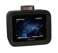 Dekala AuraDot White Noise Sound Machine for Sleep Temperature Humidity Monitor, 30 Non-Loop Soothing Sounds, Timer/Play All Night, Animationed Sleep Screen, 7-Day Programmable 4 Alarm Clock Black