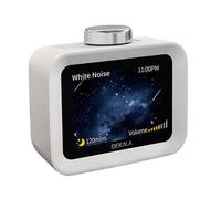 Dekala AuraDot White Noise Sound Machine for Sleep w/Temperature Humidity Monitor, 30 Non-Loop Soothing Sounds, Timer/Play All Night, IPS Screen Sleep Animation, 7-Day Programmable 4 Alarm Clock