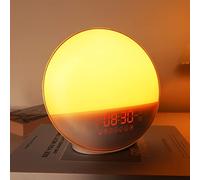 Dekala Wake-Up Light Alarm Sunrise Clock, Smart Digital Radio with Sunset Simulation, Snooze 2 Alarms / 7 Sounds / 20 Brightness, for Adults and Kids
