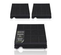 DEKAROX 3 x Carbon Filters Activated Carbon Filter for Elica Model 15 Electrolux AEG 9029793818 Whirlpool Bauknecht 48400008575 for Cooker Hood