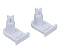 DEKAROX Door Hinge Bushing Set of 2 for Bosch Siemens 169301 00169301 Miele 5384490 Plastic White Axle 25 x 15 x 15 mm for Fridge Freezer Hinge