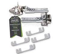 DEKAROX Door Hinge Set for Bosch Siemens Neff Constructa 00268698 268698 for Fridge Freezer