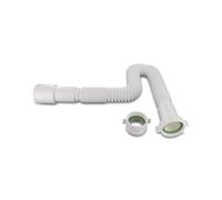 DEKAROX Flexible Siphon Drain Pipe 1 1/2 x 40/50 mm Diameter 39-85 cm Extendible with 1 1/4 Inch Reducer for Sink Drain Fitting Sink Kitchen Sink