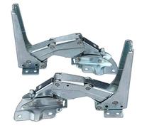 DEKAROX Hettich Door Hinge Set Top + Bottom for AEG Electrolux Zanker Zanussi 221120204/5 2211202045 + 221120104/7 2211201047 Hettich for Fridge, Freezer, Fridge Freezer Combination Like Santo