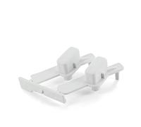 DEKAROX Keycap for Whirlpool Bauknecht 481071425341 Indesit C00311013 White Plastic 53 x 20 x 46 mm Push Button for Washing Machine such as PWF AWO AWS WAC AWC WWD AWP DRU ECO AWI FDL CDL WSM AWX AWW