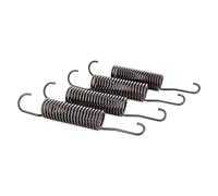DEKAROX Spring Set of 4 Compatible with Miele 417689 Tension Spring 25 mm Diameter 165 mm Length Made of Metal for Vat Drum in Washing Machine Like Meteor Mondia Aurin Superior EcoLine EuroStar