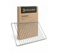DEKAROX Universal Extendable Baking Rack 38-64 cm × 30.7 cm - Chrome Plated, Rustproof, Fits Bosch, Siemens, AEG, Neff & Many More