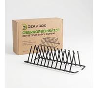 DEKAROX Upper Basket Inserts for Bosch Siemens 12004140 - Set of 2 Folding Spikes Suitable for Logixx, Silence Plus, Series 4, Series 6, Avantixx, Maxx