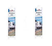 Dekaseal Light Grey 310 mL Adhesive Sealant silicone motorhome 8936 2 ITEMS