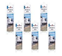 Dekaseal Light Grey 310 mL Adhesive Sealant silicone motorhome 8936 6 ITEMS