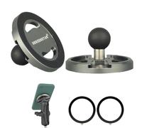 DEKEENSTAR Magnetic Phone Holder Mount with 20mm (0.787 inches) Ball Compatible with Magsafe iPhone 16 15 14 13 Pro Max Ipad Pro Magsafe Ball Mount Phone Holder Adapter for Car