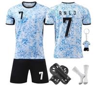Dekewe Football Kit, Football Kits for Boys, Football Shirts Training Set with Football Training Shirts Shorts Socks Football Guards, Kids Football Kits Football Jersey Gift for Boys Girls Children