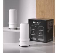 DEKEXI Filtration Faucet System Replacement Water Filters, Fits S-01, Last Up to 6 Months, Pack of 2