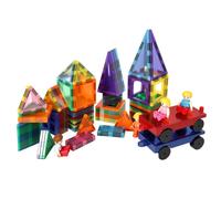 Dekko 100 Pcs Magnetic Tiles Building Blocks Safe Educational Toy for Kids Dekko Multicolor