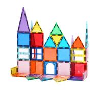 Dekko 40 Pcs Magnetic Tiles Building Blocks Educational Toy for Kids Dekko Multicolor