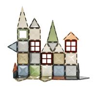 Dekko 60 Pcs Magnetic Building Blocks Set STEM Educational Toy for Kids in Natural Dekko Natural