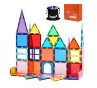 Dekko Magnetic Building Blocks Tiles Kids STEM Educational Toy 40pc 60pc 100pc - Diamond / 40PC