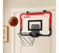 Dekko Mini Basketball Hoop for Kids PC Backboard with Folding Iron Rim 4 Mini Balls Automatic Scoring Indoor Wall Mounted Toy for Children 3-12 Years