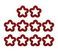 DEKKRYNFV 10Pcs Acrylic Beading Loose Hollow Five-Pointed Star Bead Beads Jewelry Accessories Flocking Star Bead